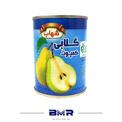 کمپوت گلابی ۳۸۰ گرمی شهاب