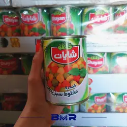 کنسرو مخلوط سبزیجات 350 گرمی شایان