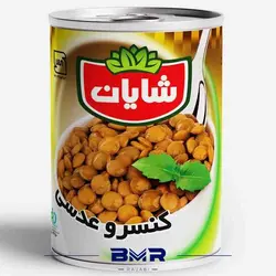 کنسرو عدسی ۳۵۰ گرمی شایان