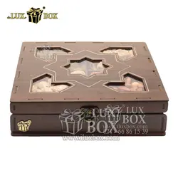 جعبه چوبی پذیرایی آجیل و خشکبار لوکس باکس کد LB026