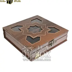 جعبه چوبی پذیرایی آجیل و خشکبار لوکس باکس کد LB026
