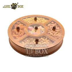 جعبه آجیل و خشکبار چوبی لوکس باکس کد LB32-01