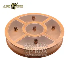 جعبه آجیل و خشکبار چوبی لوکس باکس کد LB32-01