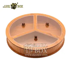 جعبه هدیه آجیل و خشکبار چوبی لوکس باکس کد LB35-01