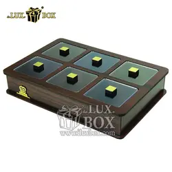 جعبه پذیرایی آجیل و خشکبار چوبی لوکس باکس کد LB11-1
