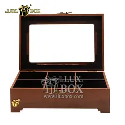 جعبه پذیرایی آجیل و خشکبار چوبی لوکس باکس کد LB320-1