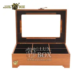 جعبه پذیرایی آجیل و خشکبار چوبی لوکس باکس کد LB320-0