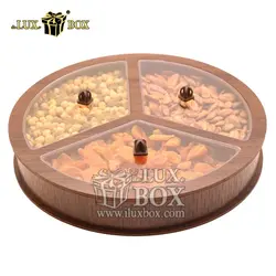 جعبه هدیه آجیل و خشکبار چوبی لوکس باکس کد LB35-11