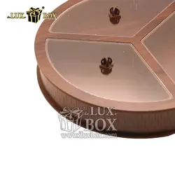 جعبه هدیه آجیل و خشکبار چوبی لوکس باکس کد LB35-11