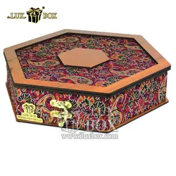 جعبه آجیل خشکبار پذیرایی ترمه چوبی لوکس باکس کد LBL013-R