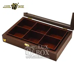 جعبه پذیرایی آجیل و خشکبار پی وی سی (PVC) طرح چوب لوکس باکس کد LB652-B
