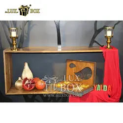 جعبه آجیل خشکبار ترمه چوبی لوکس باکس کد LB051