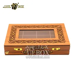 جعبه پذیرایی آجیل و خشکبار چوبی لوکس باکس کد LB049