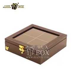 جعبه آجیل و خشکبار پی وی سی (PVC) طرح چوب لوکس باکس کد LB650-B