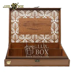 جعبه آجیل خشکبار پذیرایی چوبی لوکس باکس کد LB044