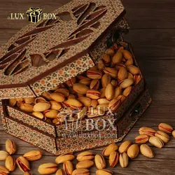 جعبه کادو آجیل خشکبار  پذیرایی چوبی لوکس باکس کد LBL021