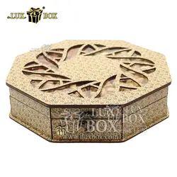 جعبه کادو آجیل خشکبار  پذیرایی چوبی لوکس باکس کد LB021