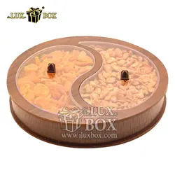 جعبه چوبی پذیرایی آجیل و خشکبار لوکس باکس کد LB36-11