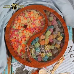 جعبه چوبی پذیرایی آجیل و خشکبار لوکس باکس کد LB36-11