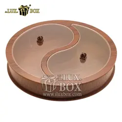 جعبه چوبی پذیرایی آجیل و خشکبار لوکس باکس کد LB36-11