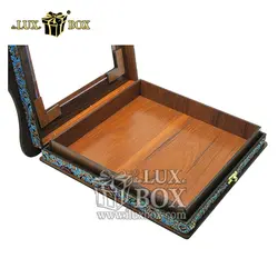 جعبه آجیل خشکبار پذیرایی ترمه چوبی لوکس باکس کد LBL060