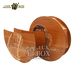 جعبه آجیل و خشکبار شکلات چوبی ویژه عید نوروز لوکس باکس کد Noruz01