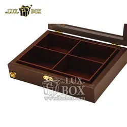باکس کادویی آجیل و خشکبار پی وی سی (PVC) طرح چوب لوکس باکس کد LB651-B