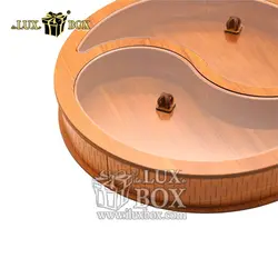 جعبه چوبی پذیرایی آجیل و خشکبار لوکس باکس کد LB36-01
