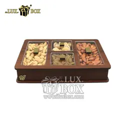 جعبه پذیرایی آجیل و خشکبار لوکس باکس کد LB21-1