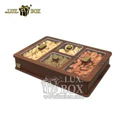جعبه پذیرایی آجیل و خشکبار لوکس باکس کد LB21-1