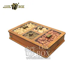 جعبه پذیرایی آجیل و خشکبار لوکس باکس کد  LB21-0
