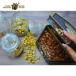 جعبه آجیل خشکبار پذیرایی ترمه چوبی لوکس باکس کد LB012