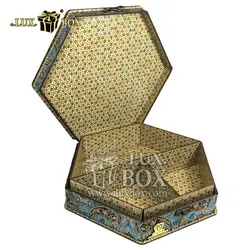 جعبه آجیل خشکبار پذیرایی ترمه چوبی لوکس باکس کد LB012