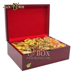 جعبه نفیس آجیل خشکبار پذیرایی چوبی لوکس باکس  کد LB274-LM