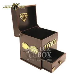 جعبه گل هدیه کادو چوبی لوکس باکس کد  LB200