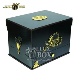 جعبه گل هدیه کادو چوبی لوکس باکس  کد LB260