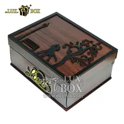 جعبه گل هدیه کادو چوبی لوکس باکس کد  LB271