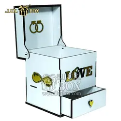 جعبه گل هدیه کادو چوبی لوکس باکس کد LB202