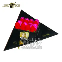 جعبه گل هدیه کادو چوبی لوکس باکس  کد  LB240