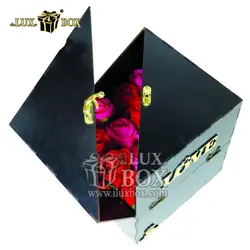جعبه گل هدیه کادو چوبی لوکس باکس  کد  LB240