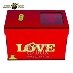 جعبه گل هدیه کادو ولنتاین لوکس باکس کد LB221