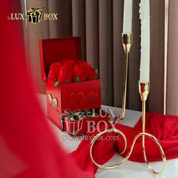 جعبه گل هدیه کادو ولنتاین لوکس باکس کد LB201