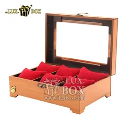 جعبه جواهرات طلا هدیه ساعت چوبی لوکس باکس کد LB320-0