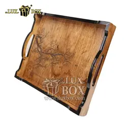 سینی پذیرایی چوبی لوکس باکس کد LBL504