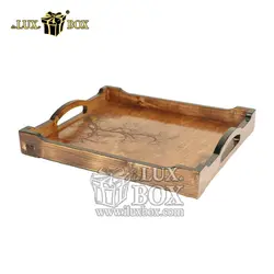 سینی پذیرایی چوبی لوکس باکس کد LBL504