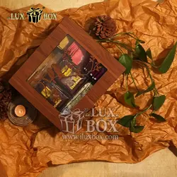 جعبه دمنوش پذیرایی چای کیسه ای تی بگ چرم چوبی لوکس باکس کد LB64