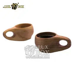 فنجان لیوان کوکسای چوبی مدل قهوه خوری لوکس باکس کد LB454