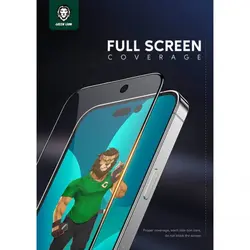 گلس لبه نرم iPhone 14 Pro گرین لاین Green Lion HD-PET Anti-Broken Soft edge Glass