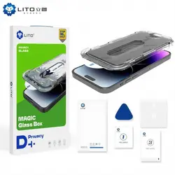 گلس قالب دار پرایوسی توری دار لیتو آیفون 14 پرو مکس Lito D+ Privacy Tools Magic Glass Box