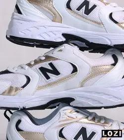 کفش کتانی زنانه سفید طلایی نیوبالانس New Balance 530 مدل 3277